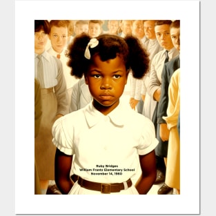 Black History Month: Ruby Bridges, William Frantz Elementary School November 14, 1960 Posters and Art